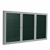 Ghent Enclosed Vinyl Bulletin Board 48x96", Satin PA34896VX-183